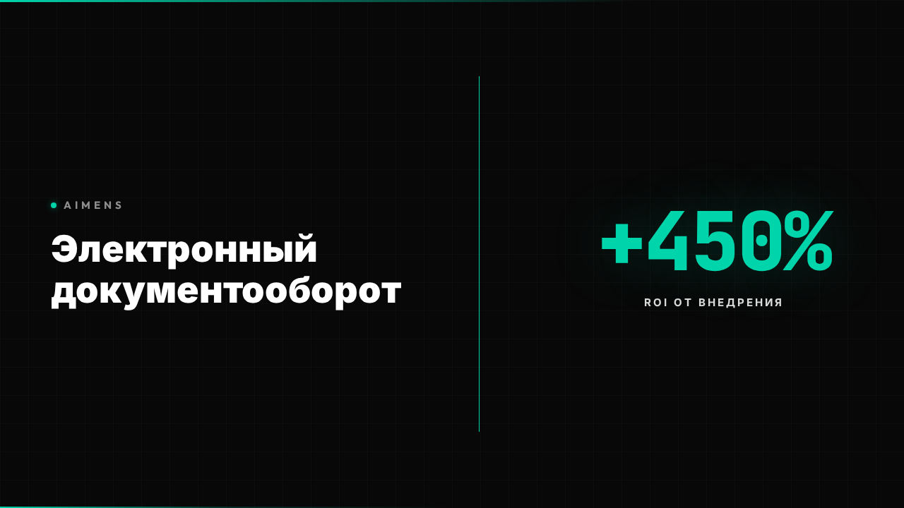 Электронный документооборот: ROI +450% в 2026