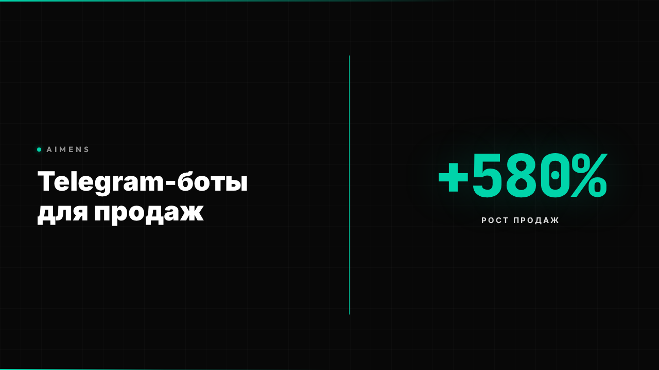 Telegram-бот для продаж с интерфейсом заказов и аналитикой ROI