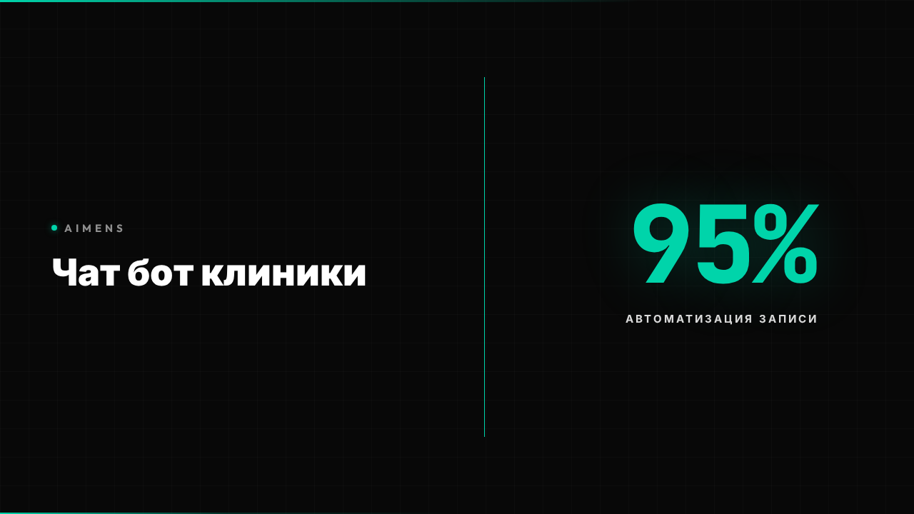 Чат бот для медицинской клиники автоматизирует запись пациентов и консультации