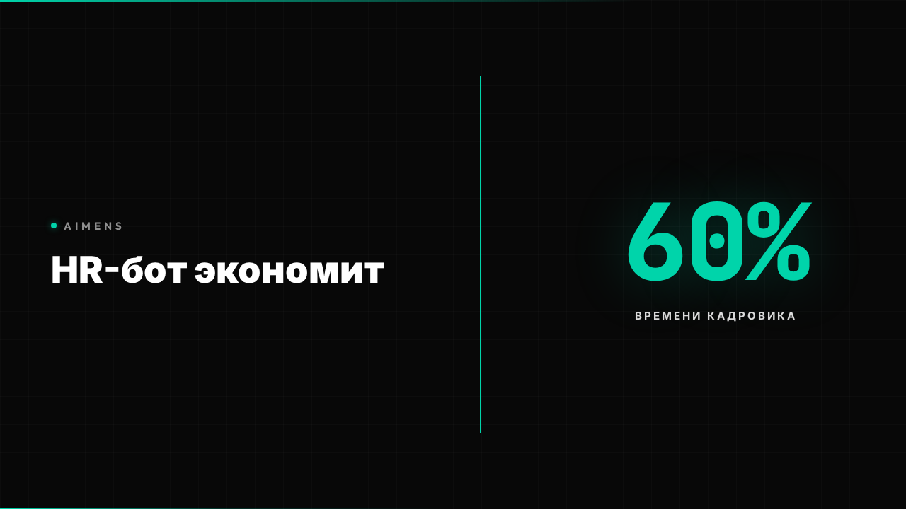 HR бот: автоматизация кадров и экономия 60% времени 2026