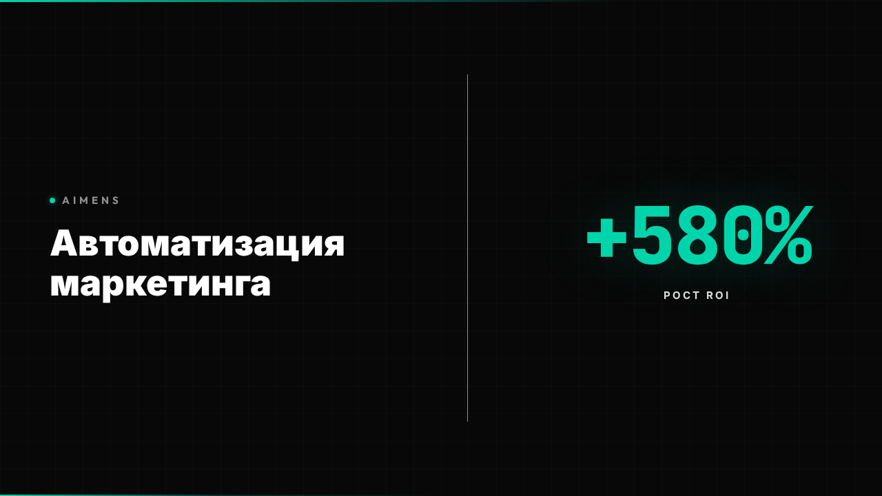 Платформа автоматизация маркетинга: ROI +580% 2026
