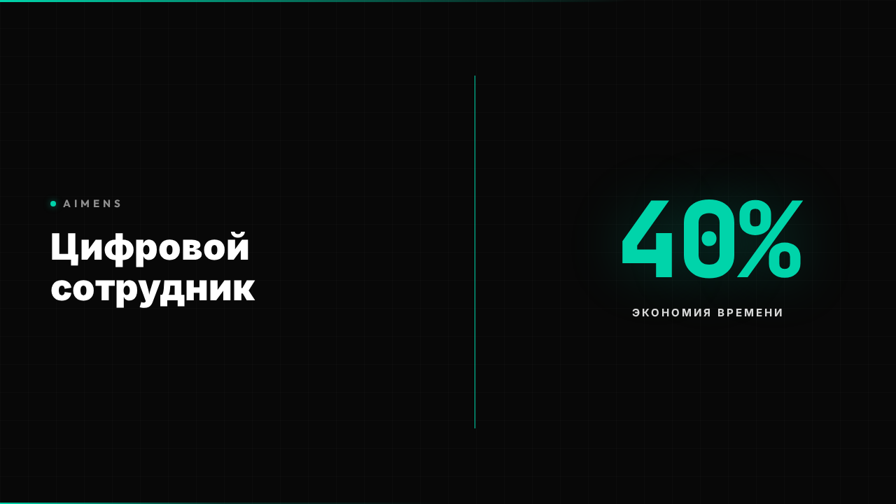 Цифровой сотрудник: экономия 40% времени в 2026